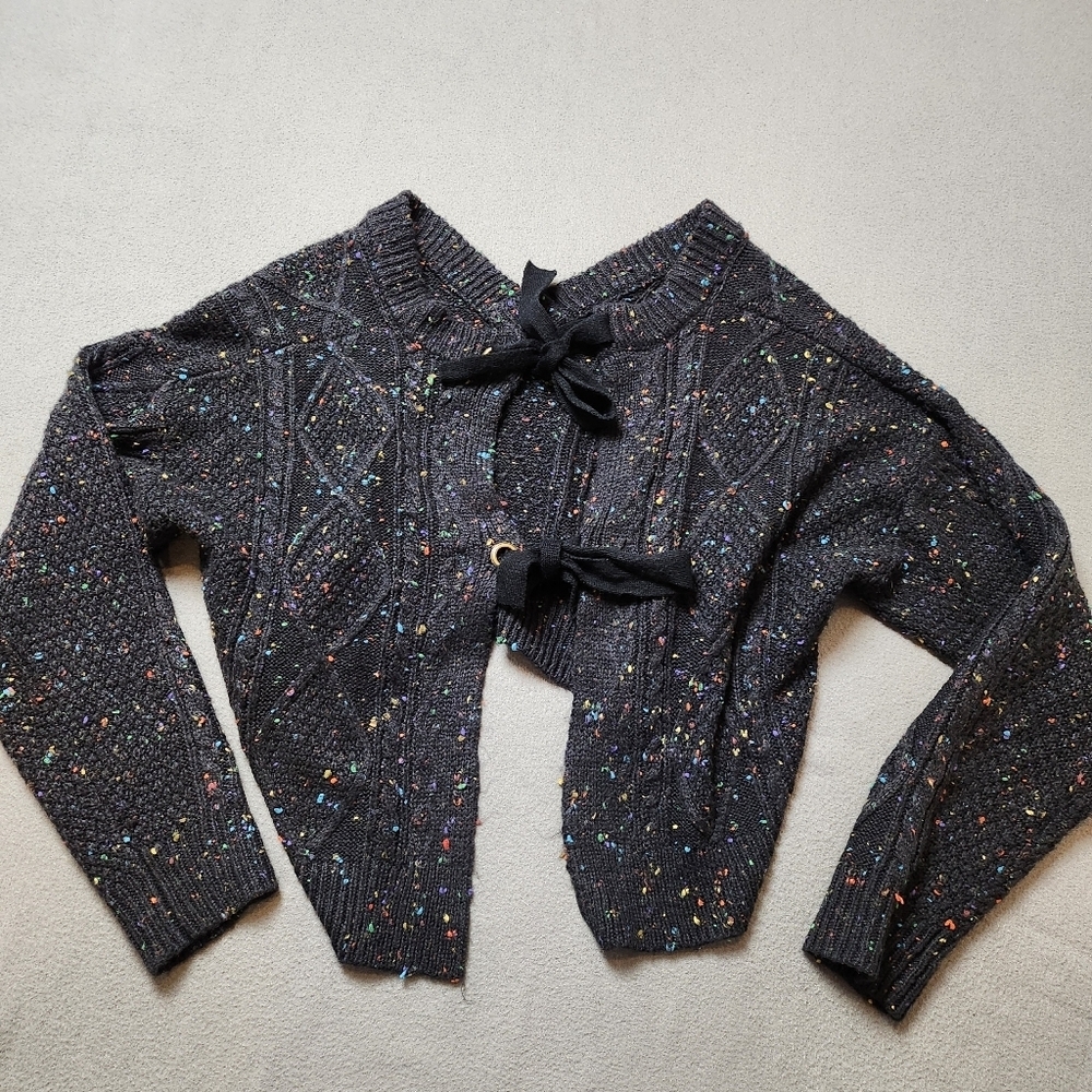 John + Jenn L Speckled Tie Back Sweater